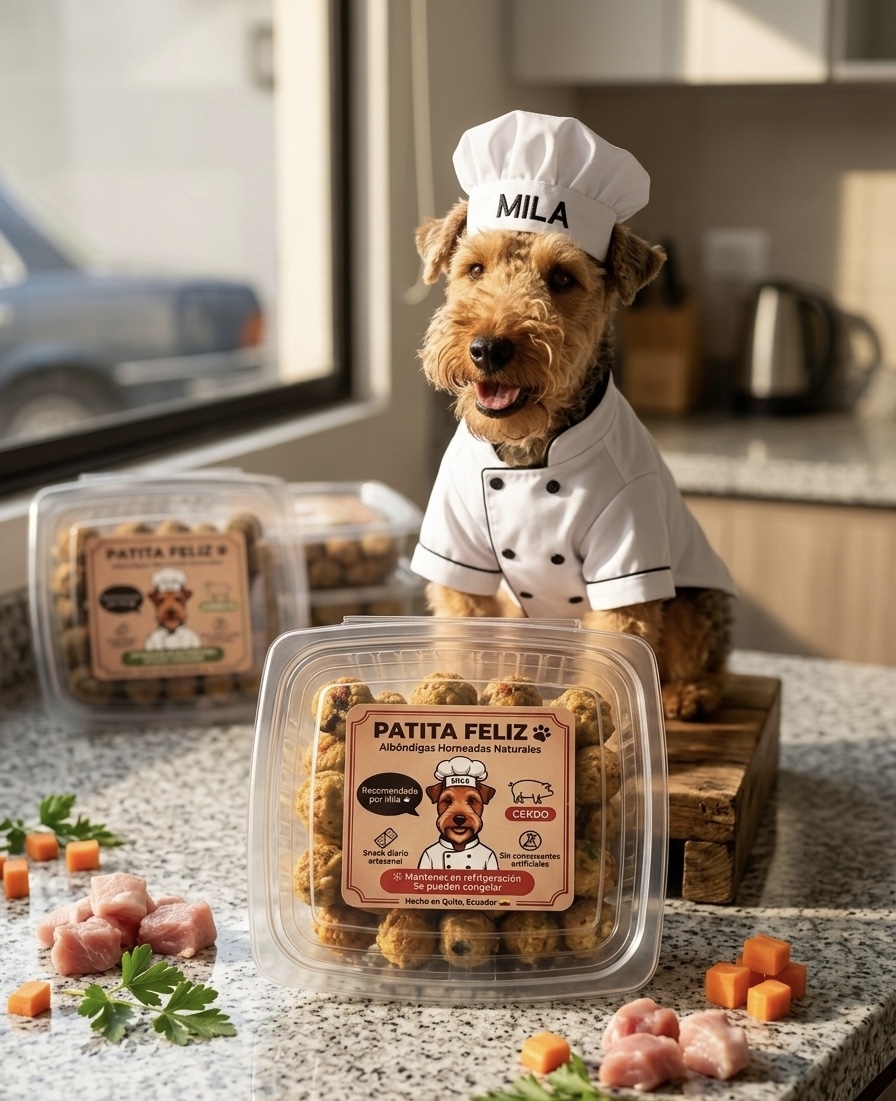 Albóndigas naturales para perros hechas con ingredientes reales, pensadas para su bienestar y felicidad. Sabores:
